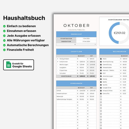 Einfaches Haushaltsbuch